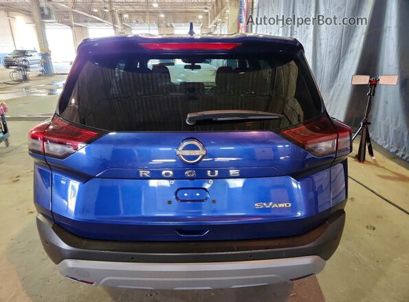 5N1BT3BB6PC844550 2023 NISSAN ROGUE Blue Rear view