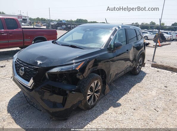 5N1BT3BB8PC736608 2023 NISSAN ROGUE Black წინა მარცხენა ხედი სამი მეოთხედიდან