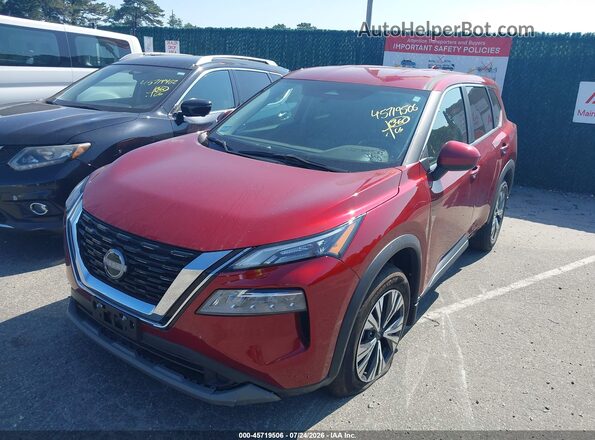 5N1BT3BB9PC940639 2023 NISSAN ROGUE Red Առջևի ձախ երեք քառորդ տեսարան