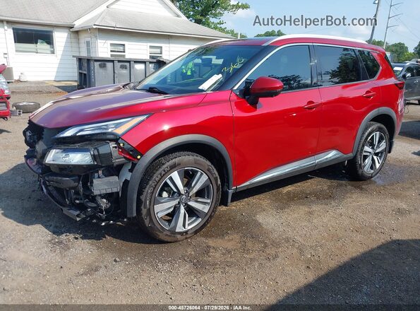 5N1BT3CB2PC830515 2023 NISSAN ROGUE Красный Передняя левая четверть