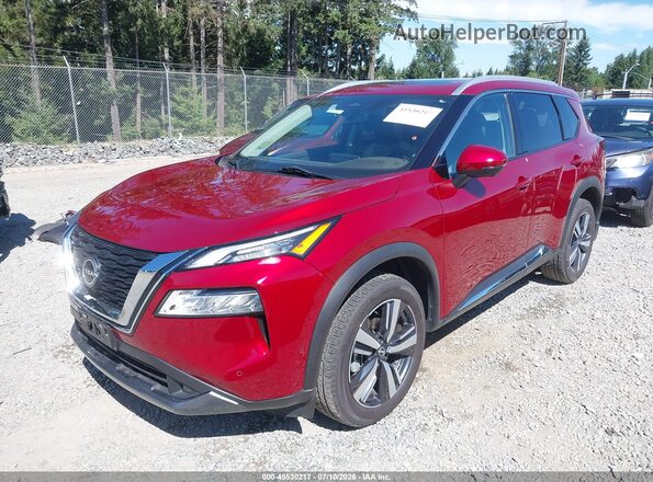 5N1BT3CB3PC766520 2023 NISSAN ROGUE Red წინა მარცხენა ხედი სამი მეოთხედიდან