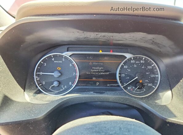 5N1BT3CB7PC800040 2023 NISSAN ROGUE Красный Вид щитка приборов