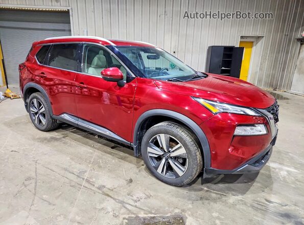 5N1BT3CBXPC742263 2023 NISSAN ROGUE Red Przód prawy