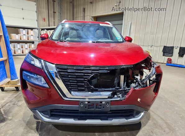 5N1BT3CBXPC742263 2023 NISSAN ROGUE Red Widok z przodu