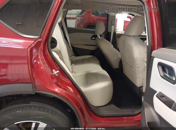 5N1BT3CBXPC822260 2023 NISSAN ROGUE Burgundy Vista de la etiqueta del VIN