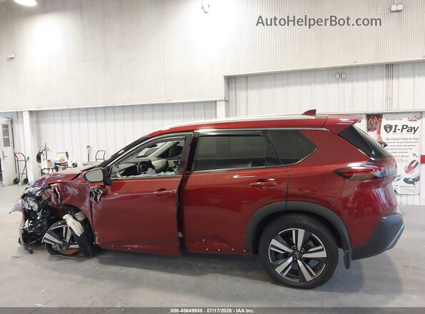 5N1BT3CBXPC822260 2023 NISSAN ROGUE Burgundy Vista interior de 360 grados