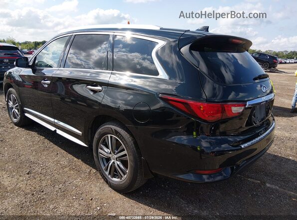 5N1DL0MM0HC504026 2017 INFINITI QX60 Black უკანა მარცხენა