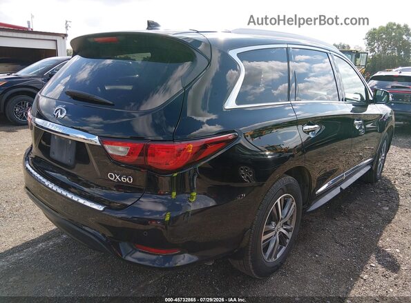 5N1DL0MM0HC504026 2017 INFINITI QX60 Black უკანა მარჯვენა