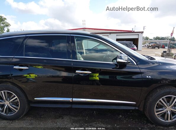 5N1DL0MM0HC504026 2017 INFINITI QX60 Black უკანა სალონის ხედი