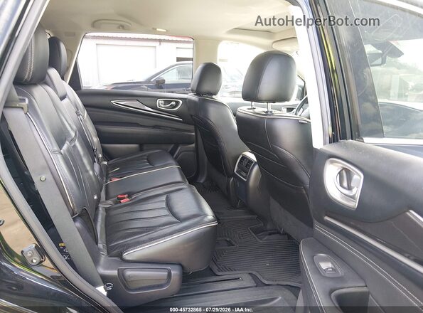 5N1DL0MM0HC504026 2017 INFINITI QX60 Black VIN კოდის სტიკერის ხედი