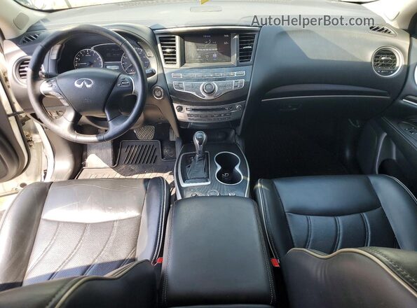 5N1DL0MM0HC512689 2017 INFINITI QX60 White Vista del salpicadero