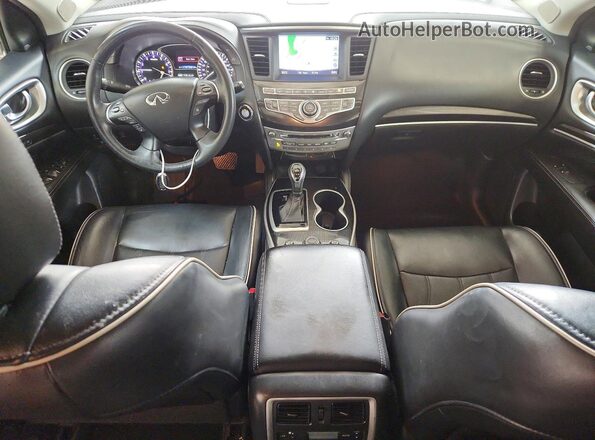 5N1DL0MM0HC519383 2017 INFINITI QX60 White Widok deski rozdzielczej