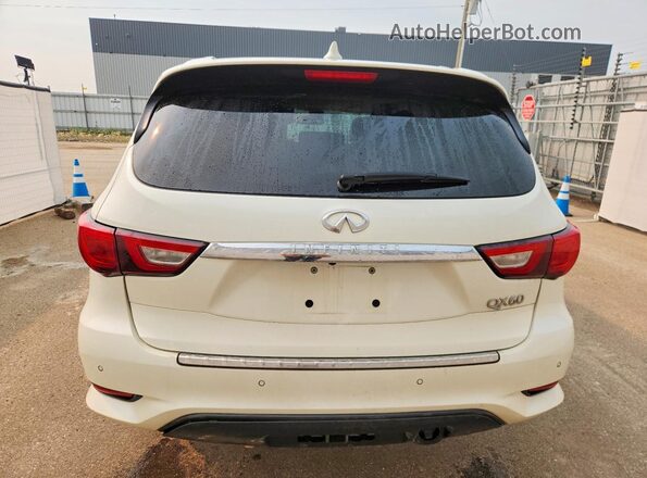5N1DL0MM0HC519383 2017 INFINITI QX60 White Widok z tyłu