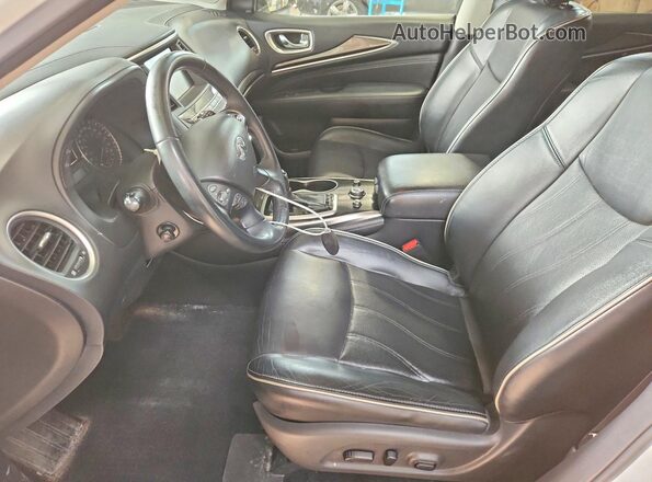 5N1DL0MM0HC519383 2017 INFINITI QX60 White Widok wnętrza z przodu