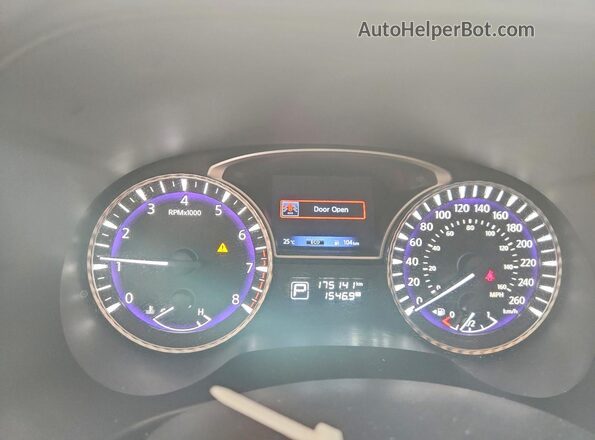 5N1DL0MM0HC519383 2017 INFINITI QX60 White Widok zestawu wskaźników