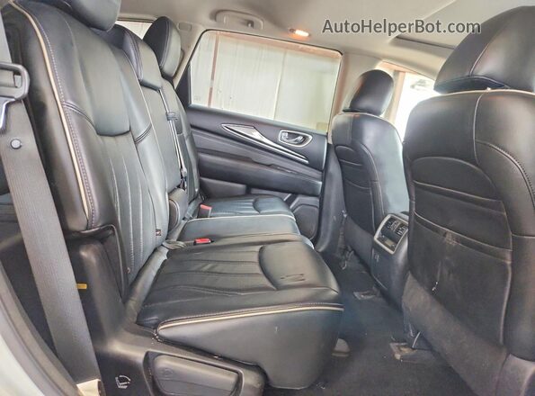 5N1DL0MM0HC519383 2017 INFINITI QX60 White Widok wnętrza z tyłu