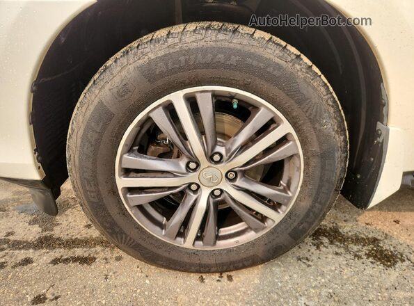 5N1DL0MM0HC519383 2017 INFINITI QX60 White Widok wnętrza 360 stopni