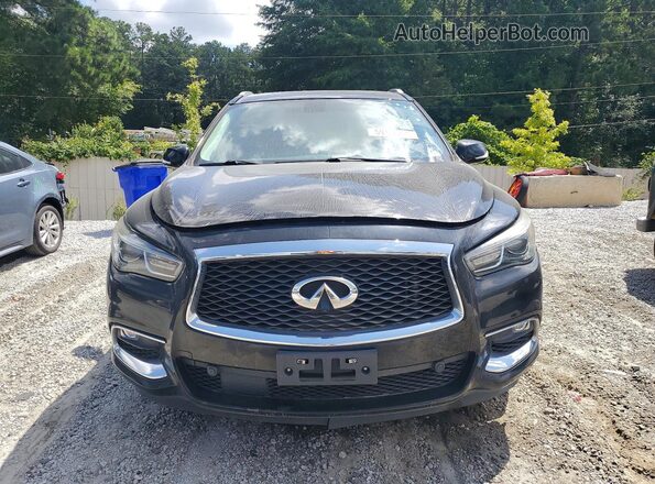 5N1DL0MM0HC522302 2017 INFINITI QX60 Black Front view
