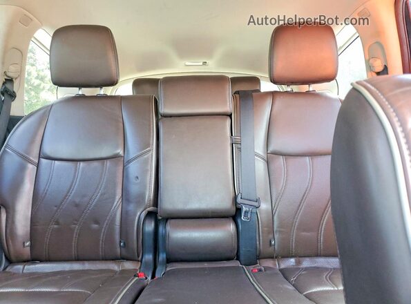5N1DL0MM0HC522302 2017 INFINITI QX60 Black Rear seats view