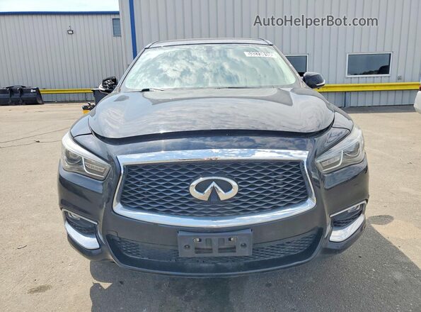 5N1DL0MM0HC544140 2017 INFINITI QX60 Black Front view