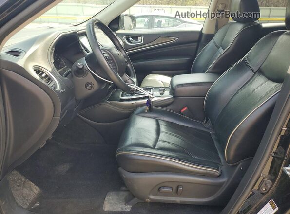 5N1DL0MM0HC544140 2017 INFINITI QX60 Black Front interior view
