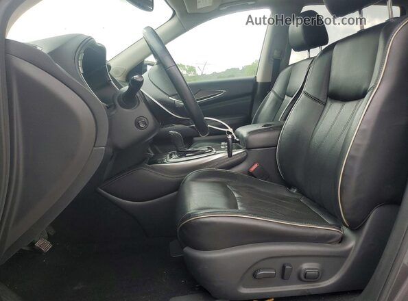 5N1DL0MM0HC547412 2017 INFINITI QX60 Gray Սալոնի դիմացի տեսք