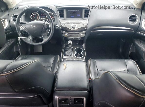 5N1DL0MM0HC547412 2017 INFINITI QX60 Gray Առջևի վահանակի տեսք