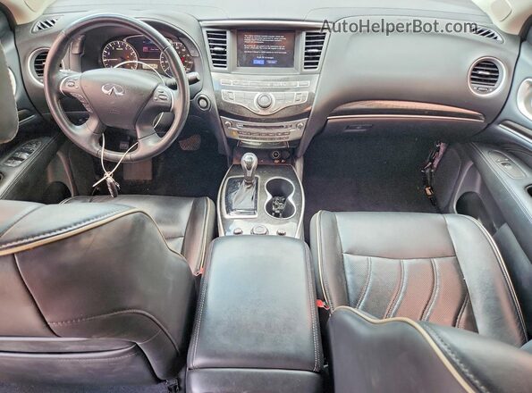 5N1DL0MM0HC549788 2017 INFINITI QX60 Blue Вид панелі приладів