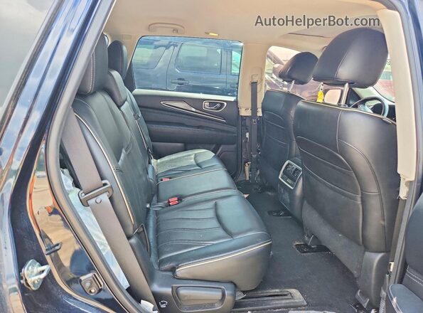 5N1DL0MM0HC549788 2017 INFINITI QX60 Blue Вид задніх сидінь