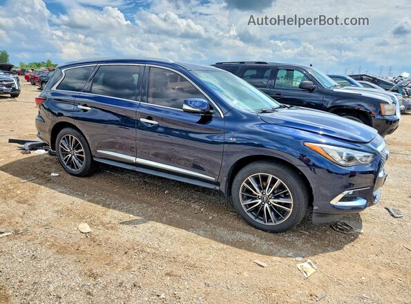 5N1DL0MM0HC549788 2017 INFINITI QX60 Blue Передня права чверть