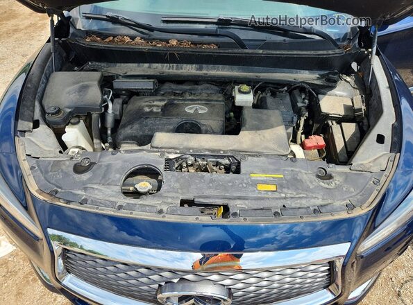 5N1DL0MM0HC549788 2017 INFINITI QX60 Blue Вид задньої частини салону