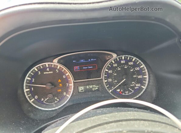 5N1DL0MM0HC549788 2017 INFINITI QX60 Blue Вид щитка приладів