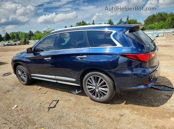 5N1DL0MM0HC549788 2017 INFINITI QX60 Blue Задня ліва чверть