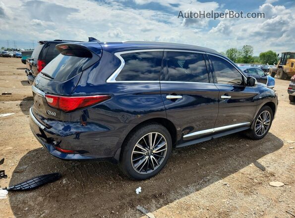 5N1DL0MM0HC549788 2017 INFINITI QX60 Blue Задня права чверть