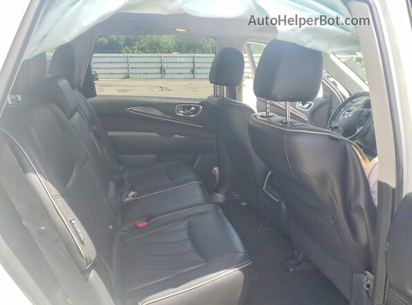 5N1DL0MM0JC512018 2018 INFINITI QX60 White Սալոնի հետևի տեսք