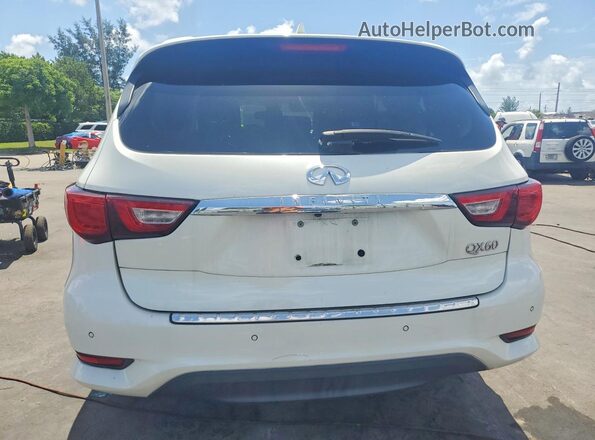 5N1DL0MM0JC512018 2018 INFINITI QX60 White Հետևի տեսք