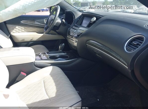 5N1DL0MM0KC503871 2019 INFINITI QX60 Blue Widok wnętrza z przodu