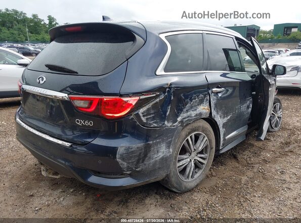 5N1DL0MM0KC553458 2019 INFINITI QX60 Dark Blue Задня права чверть