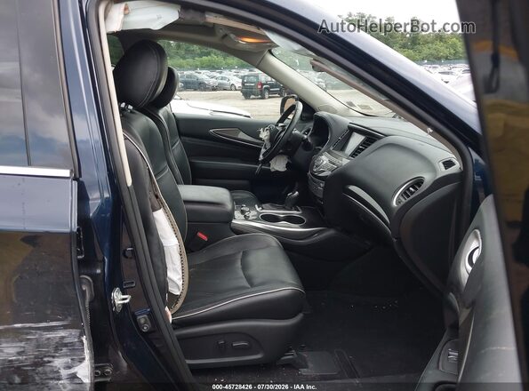 5N1DL0MM0KC553458 2019 INFINITI QX60 Dark Blue Вид салону спереду
