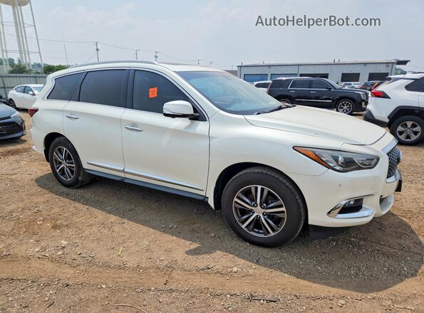 5N1DL0MM1HC515049 2017 INFINITI QX60 Белый Передняя правая четверть