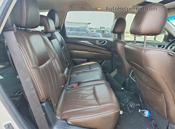 5N1DL0MM1HC515049 2017 INFINITI QX60 Белый Вид задней части салона
