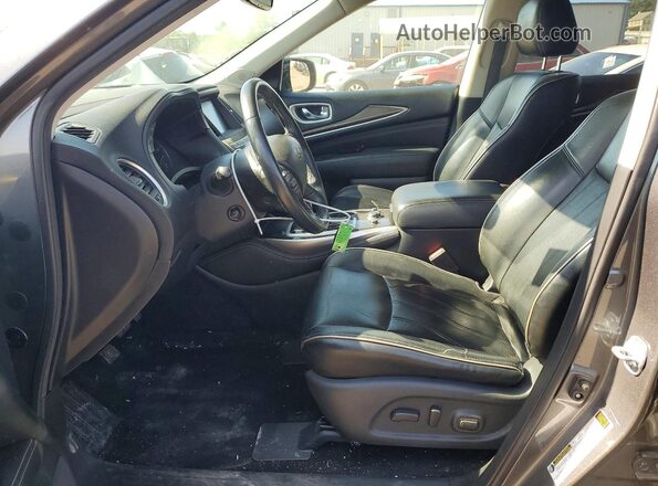 5N1DL0MM1HC515262 2017 INFINITI QX60 Gray Widok wnętrza z przodu