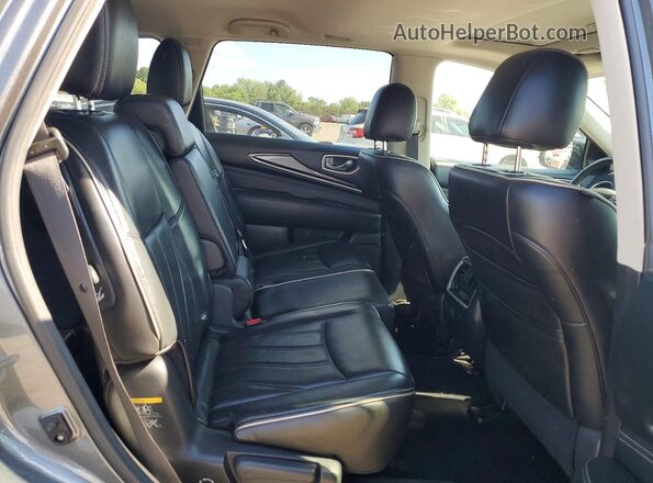 5N1DL0MM1HC515262 2017 INFINITI QX60 Gray Widok tylnych siedzeń