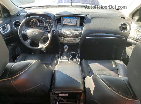 5N1DL0MM1HC549914 2017 INFINITI QX60 Gray Dashboard view