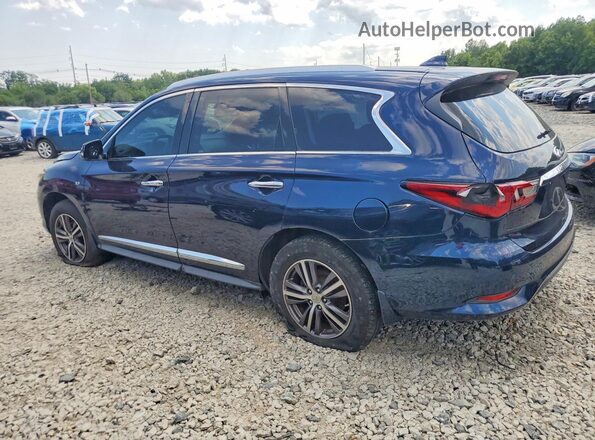 5N1DL0MM1JC522847 2018 INFINITI QX60 Blue Trasero izquierdo