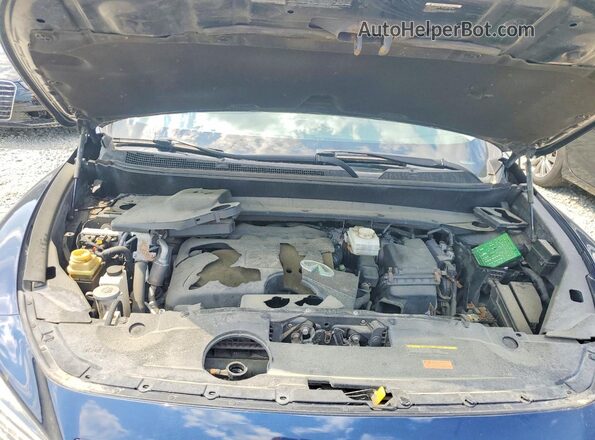 5N1DL0MM1JC522847 2018 INFINITI QX60 Blue Vista del compartimento del motor