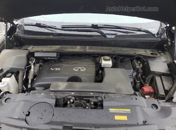 5N1DL0MM1JC524453 2018 INFINITI QX60 Gray Vista del compartimento del motor