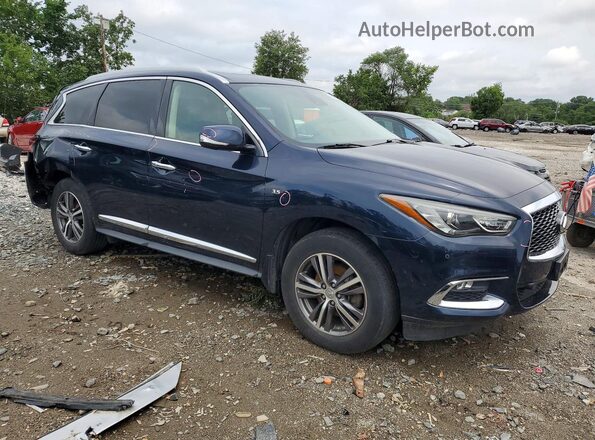 5N1DL0MM1KC517410 2019 INFINITI QX60 Blue Front right