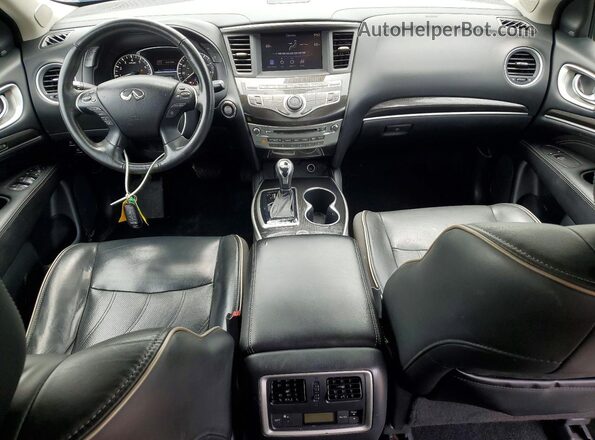 5N1DL0MM1KC517410 2019 INFINITI QX60 Blue Dashboard view