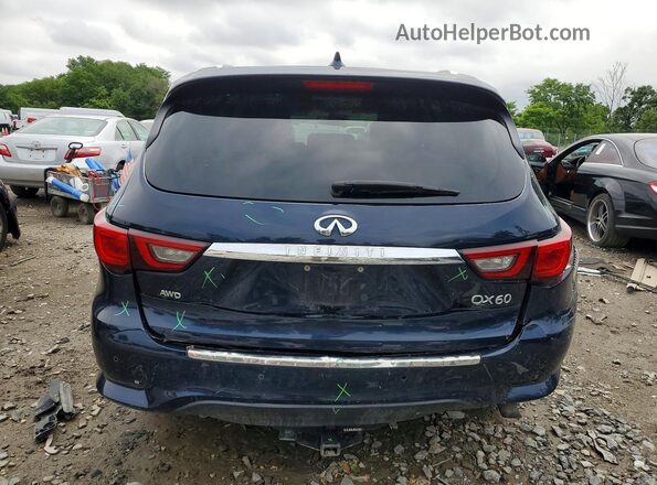 5N1DL0MM1KC517410 2019 INFINITI QX60 Blue Rear view